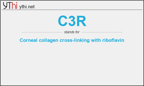 What does C3R mean? What is the full form of C3R?