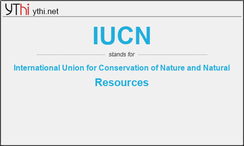 What does IUCN mean? What is the full form of IUCN?