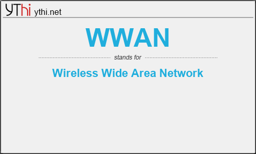 What does WWAN mean? What is the full form of WWAN?