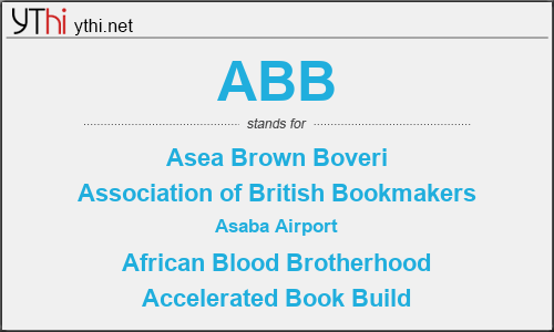What does ABB mean? What is the full form of ABB?