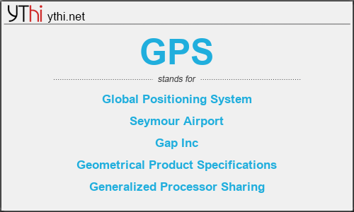 What does GPS mean? What is the full form of GPS?