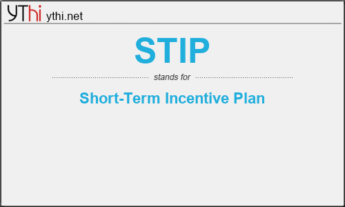 What does STIP mean? What is the full form of STIP?