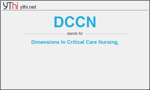 What does DCCN mean? What is the full form of DCCN?