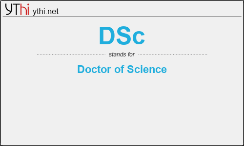 What does DSC mean? What is the full form of DSC?