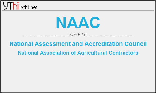 What does NAAC mean? What is the full form of NAAC?