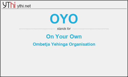 What does OYO mean? What is the full form of OYO?