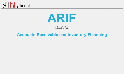 What does ARIF mean? What is the full form of ARIF?