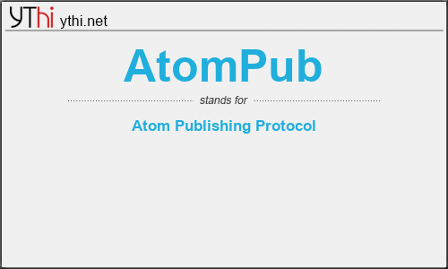 What does ATOMPUB mean? What is the full form of ATOMPUB?