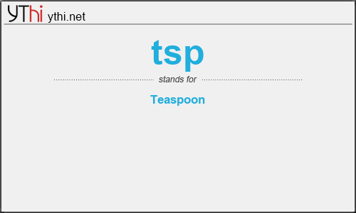 What does TSP mean? What is the full form of TSP?