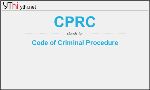 What does CPRC mean? What is the full form of CPRC?