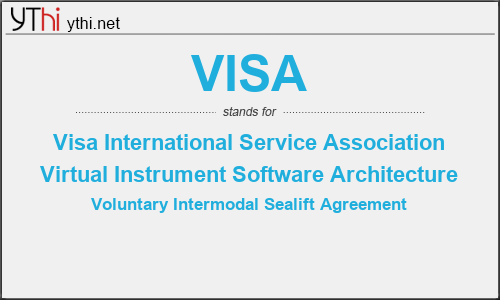 What does VISA mean? What is the full form of VISA?