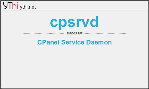 What does CPSRVD mean? What is the full form of CPSRVD?