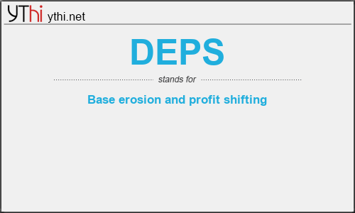 What does DEPS mean? What is the full form of DEPS?