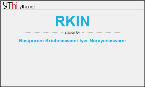 What does RKIN mean? What is the full form of RKIN?