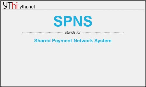 What does SPNS mean? What is the full form of SPNS?