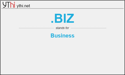 What does .BIZ mean? What is the full form of .BIZ?