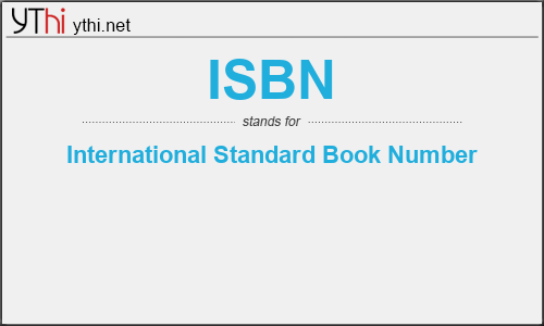 What does ISBN mean? What is the full form of ISBN?