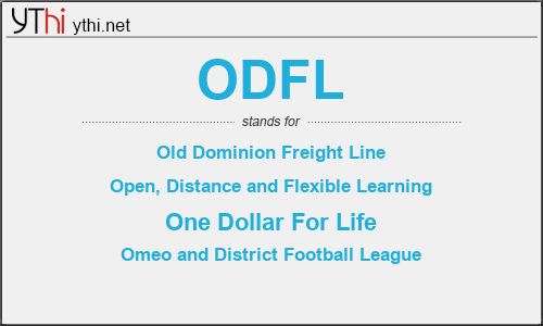 What does ODFL mean? What is the full form of ODFL?