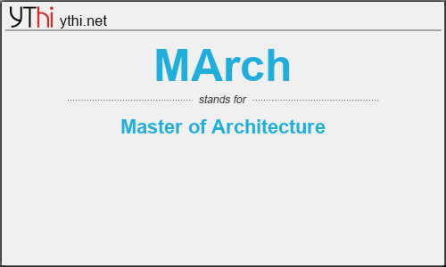 What does MARCH mean? What is the full form of MARCH?