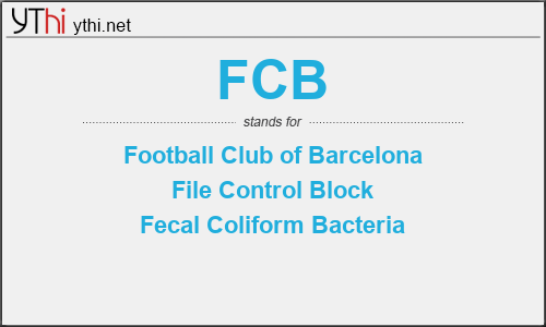 What does FCB mean? What is the full form of FCB?