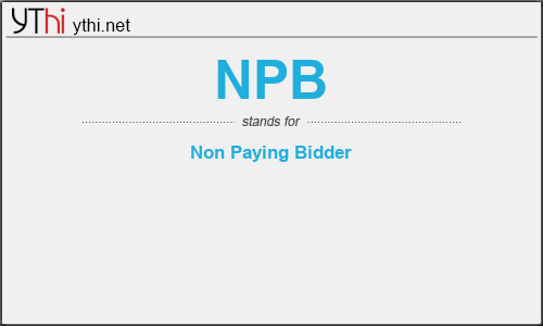 What does NPB mean? What is the full form of NPB?