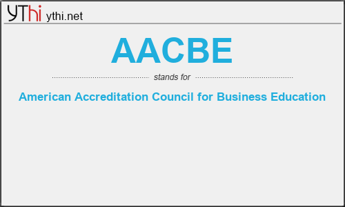 What does AACBE mean? What is the full form of AACBE?