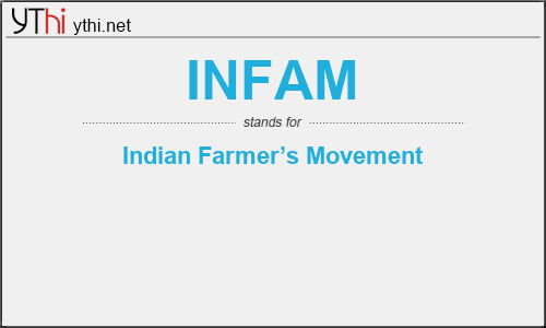 What does INFAM mean? What is the full form of INFAM?