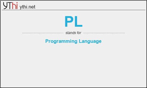 What does PL mean? What is the full form of PL?