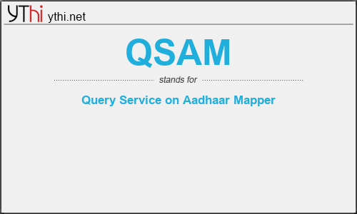 What does QSAM mean? What is the full form of QSAM?