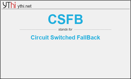 What does CSFB mean? What is the full form of CSFB?
