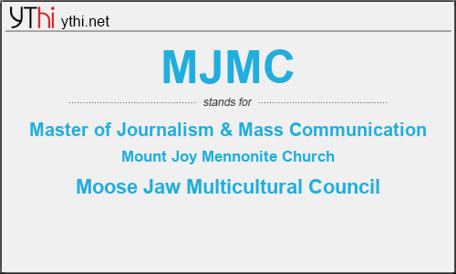 What does MJMC mean? What is the full form of MJMC?