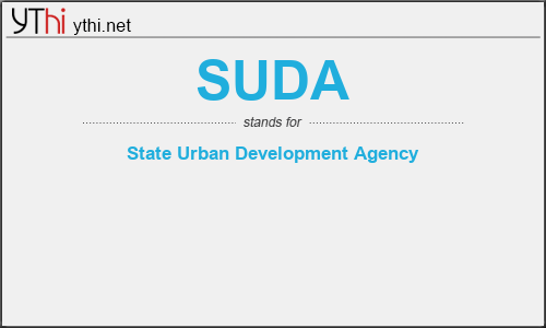 What does SUDA mean? What is the full form of SUDA?