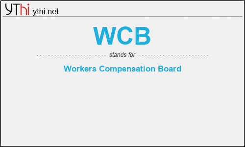 What does WCB mean? What is the full form of WCB?