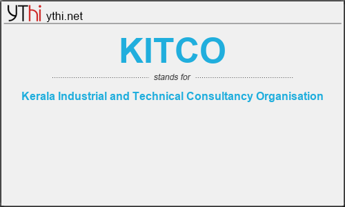 What does KITCO mean? What is the full form of KITCO?