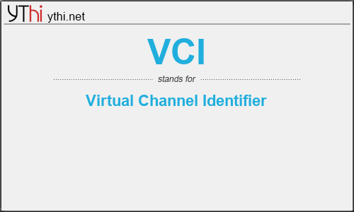 What does VCI mean? What is the full form of VCI?