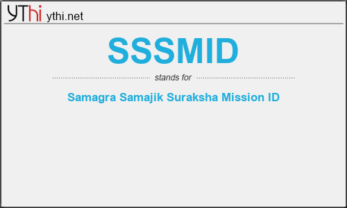 What does SSSMID mean? What is the full form of SSSMID?
