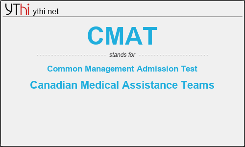 What does CMAT mean? What is the full form of CMAT?