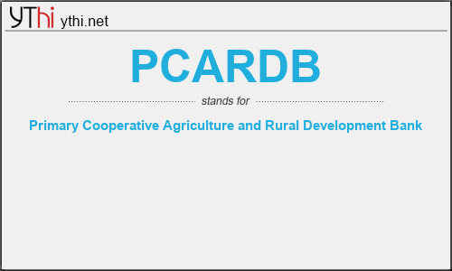 What does PCARDB mean? What is the full form of PCARDB?