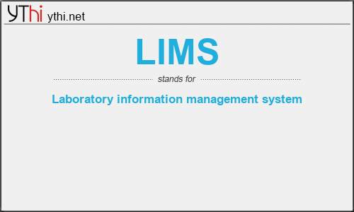 What does LIMS mean? What is the full form of LIMS?