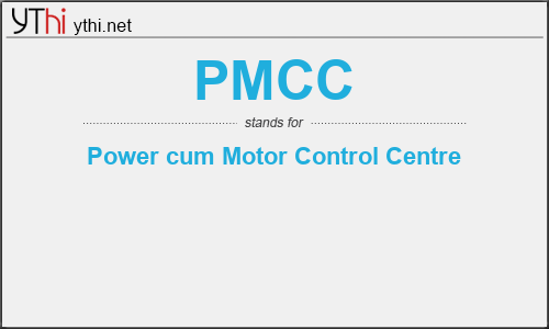 What does PMCC mean? What is the full form of PMCC?