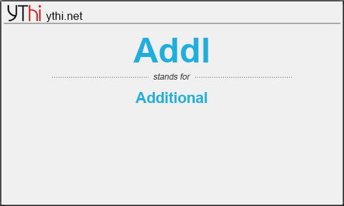 What does ADDL mean? What is the full form of ADDL?