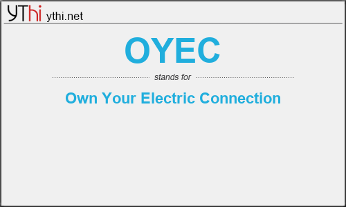 What does OYEC mean? What is the full form of OYEC?