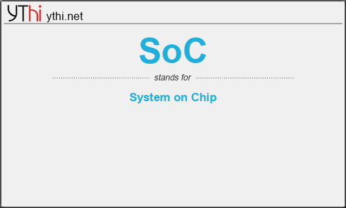 What does SOC mean? What is the full form of SOC?