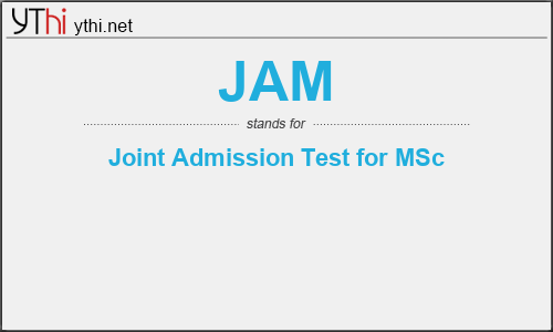 What does JAM mean? What is the full form of JAM?