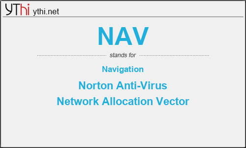 What does NAV mean? What is the full form of NAV?