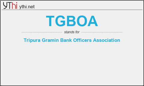 What does TGBOA mean? What is the full form of TGBOA?