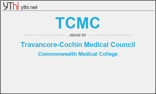 What does TCMC mean? What is the full form of TCMC?