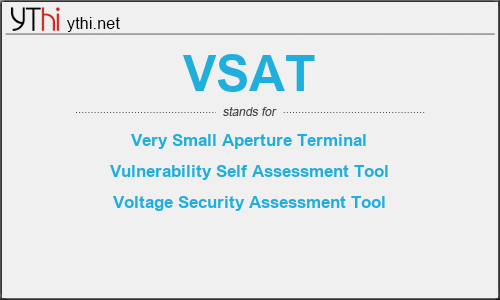 What does VSAT mean? What is the full form of VSAT?