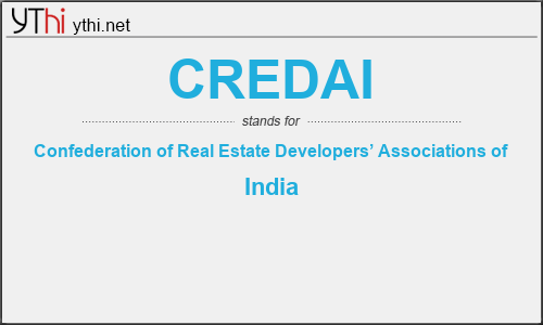 What does CREDAI mean? What is the full form of CREDAI?
