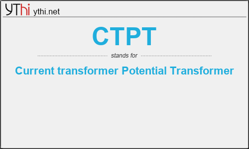 What does CTPT mean? What is the full form of CTPT?